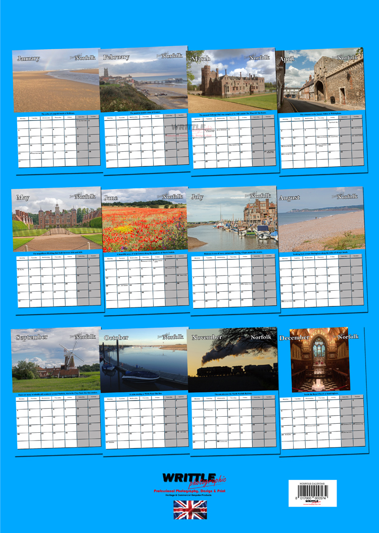 Beautiful Norfolk Calendar 2022 | | Heritage Railway Gift Products |*